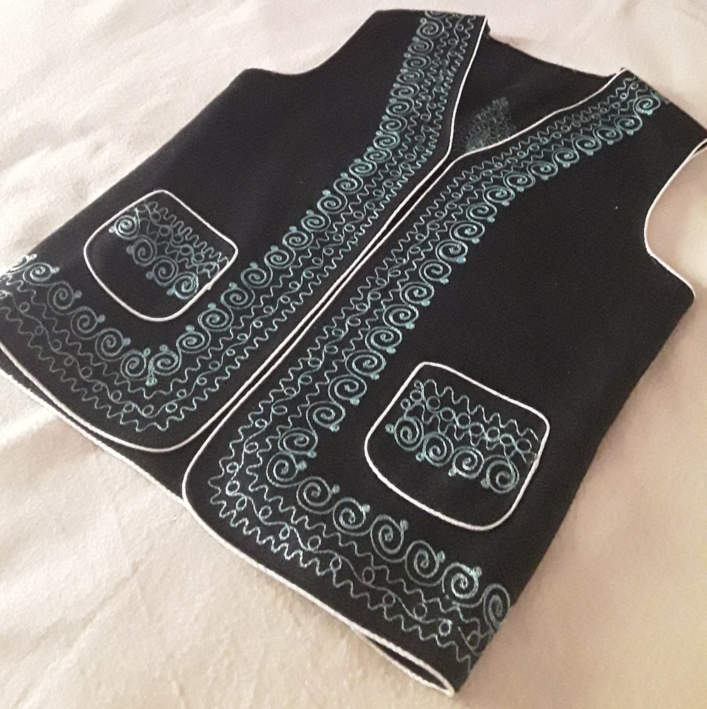 Wool Vest , Vintage , Handmade